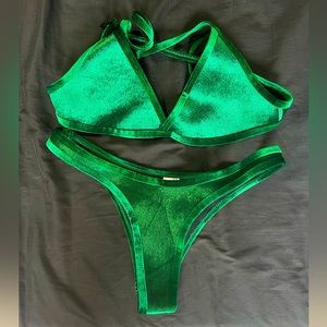 Green Velvet Hoaka Bikini